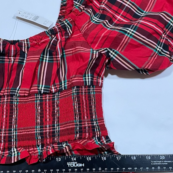 J. Crew NWT Christmas Plaid Midi Dress M Smocked Puff Sleeve Good Tidings $148 - Picture 15 of 17